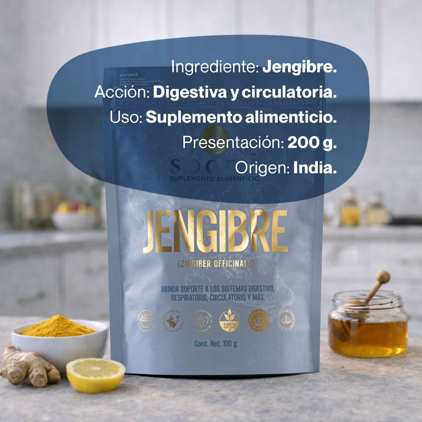 Jengibre (Zingiber officinale)