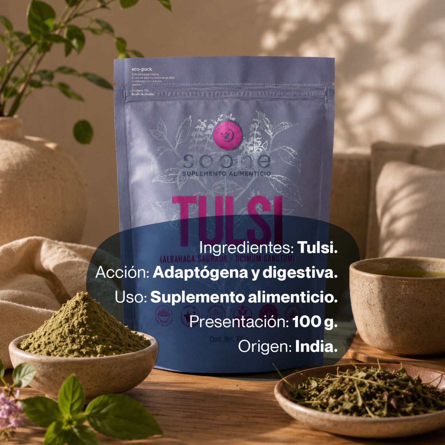 Tulsi – Albahaca Sagrada (Ocimum sanctum)