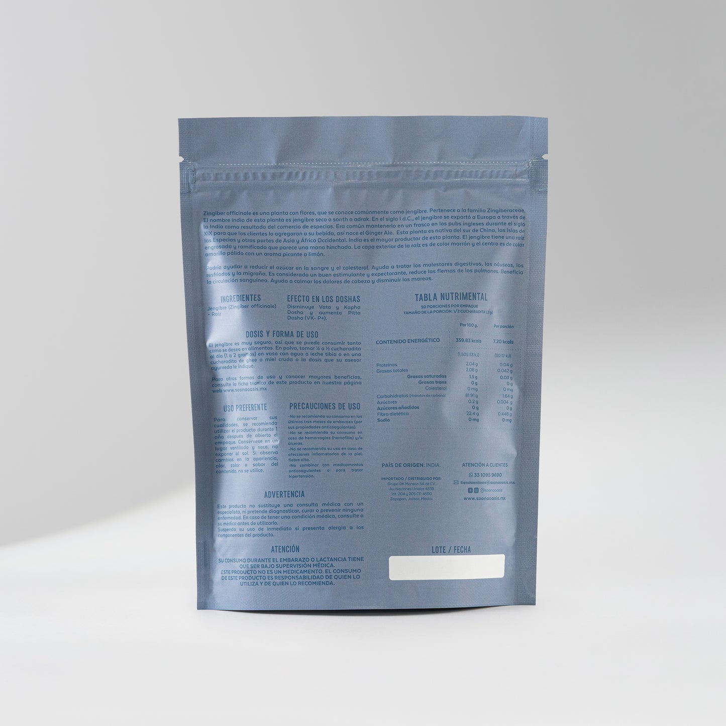 Jengibre (Zingiber officinale)